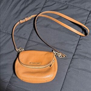 Michael Kors Brown Leather Crossbody Bag